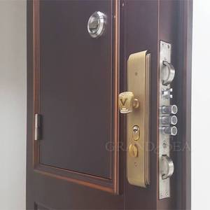 Puerta de Acero de Gran Tamaño, Diseño Contemporáneo, Personalizada para el Hogar, <span class=keywords><strong>Puertas</strong></span> Metálicas de Seguridad para Casa - Product Image 5