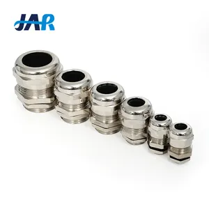 JAR free samples ip68 waterproof cable entry fire resistant nickel plated ROHS PG brass metal cable glands