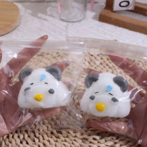 Jouet à presser en silicone en forme de hamster mignon, jouet de décompression pour enfants, cadeau anti-stress, jouets collants - Product Image 2