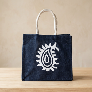 Most Selling Stylish <b>Canvas</b> <b>Tote</b> Bag with White Printed Pattern Rope Handles Minimalist Style for Shopping Available For Sale - Product Image 5