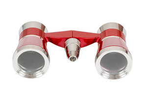 <span class=keywords><strong>Jumelles</strong></span> <span class=keywords><strong>de</strong></span> théâtre à lunettes d'opéra en métal rouge optique 3x25 avec lumière LED - Product Image 4
