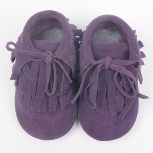 Mocassins en cuir véritable pour bébés garçons et filles, vente en gros - Product Image 4
