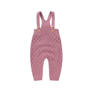 mimixiong OEKO-TEX พร้อมส่งที่กําหนดเองเด็กวัยหัดเดินทารกแรกเกิดทารกถักเสื้อผ้าแขวนเสื้อคลุมหลวมๆชุดจั๊มสูท - Product Image 1