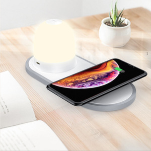 Multifonctionnel veilleuse chargeur rapide sans fil 10w type-c usb lampe de bureau sans fil chargeur pour téléphone - Product Image 6