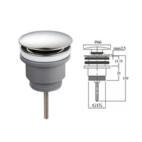 JOYHOO-escurridor de residuos de plástico, enchufe Pop-Up, tornillo de desecho, escurridor Clack para residuos de Cuenca, gran oferta