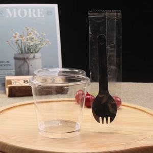 Contenedores desechables transparentes para helado y Mousse con tapas para decoración de postres de boda, vasos de plástico para postres - Product Image 4