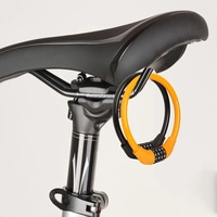 Câble de sécurité pour vélo YOUME en acier avec cadenas à code, antivol, accessoires de verrouillage