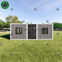 Maison modulaire préfabriquée moderne, conteneur portable avec portes et fenêtres, idéale pour un espace de bureau