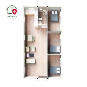 Casa Contenedor Modular Portátil de 20/40 Pies, Fácil de Instalar, Prefabricada, Expandible, Oficina Móvil Plegable de Acero - Product Image 6