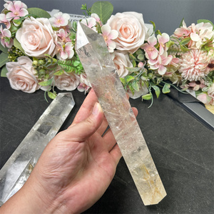 Kích thước lớn tự nhiên khắc Chất lượng cao tinh thể điểm rõ ràng thạch anh tháp - Product Image 3