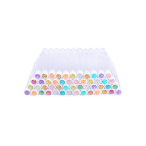 Jieshuya Eyelash Curler Brush With Glitter Tube Disposable Crystal Handle Colorful For Makeup - Product Image 5