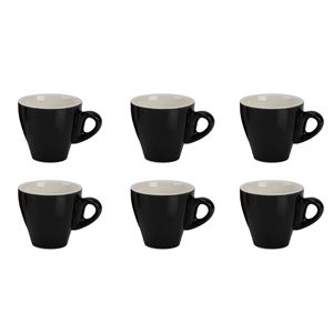 Juego de 6 tazas negras Billy Bar sin platillo - Product Image 1