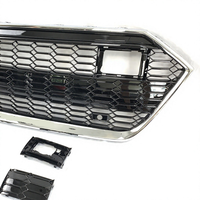 Pour Audi A7/S7, mise à niveau vers un style RS7, calandre de pare-chocs avant avec lèvre avant, 2019-2020, matériau ABS, ajustement OEM