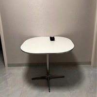 Table basse convertible moderne et écologique en chrome, mobilier de salon durable, idéal pour les petits appartements coréens