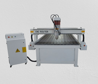 Routeur CNC pour découpe et gravure de panneaux publicitaires en acrylique, machine de fabrication de logos/étiquettes G1224 2.2KW à refroidissement par eau