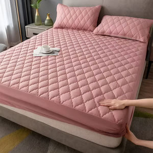 Protège-Matelas Matelassé Épais Imperméable et Respirant Anti-Acariens Anti-Bactérien Housse de Drap de Lit Ajustée <span class=keywords><strong>Sans</strong></span> Taie d'Oreiller - Product Image 5