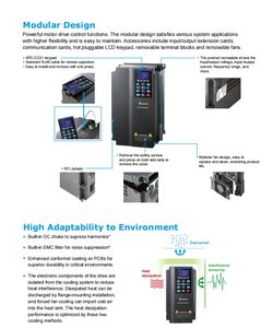 เดลต้า VFD220CP43A-21 220kW VFD ประสิทธิภาพสูงพร้อมการควบคุมเวกเตอร์ - Product Image 5