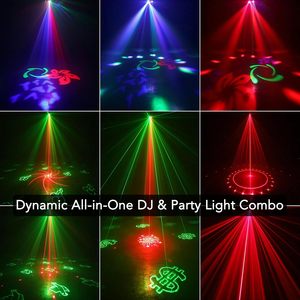 Ysh Laser DJ ánh sáng LED chùm gobo bánh xe hiệu ứng đèn sân khấu Disco DMX cho Đảng Điều khiển từ xa âm thanh kích hoạt Câu lạc bộ ánh sáng - Product Image 2
