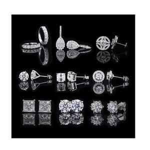 Pendientes de Diamantes Mossinate con Corte Redondo Clásico, Más Vendidos, para Trajes Casuales de Trabajo y Regalos de Aniversario - Product Image 4