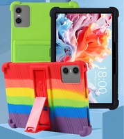 Étui de tablette en silicone souple robuste pour l'extérieur, protection intégrale avec béquille pliable pour SVITOO Tab 10 1027C1 10.1 pouces