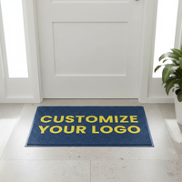 Alfombra de PVC Personalizada con Diseño de Logotipo Moderno para el Hogar, Alfombra de Bienvenida Tipo Espagueti, Antideslizante para Exteriores, Resistente a los Rayos UV, Alfombra para Puerta Resistente