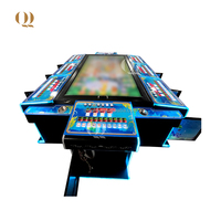 QIQU USA Table de poisson chasseur de poisson la plus populaire 65 pouces 8 joueurs jeu de poisson Table d'arcade Ocean King