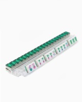 Jeu de Mahjong américain à bandes bleues, 160 tuiles, personnalisé, pliable à 4 couches, en acrylique, de luxe, portable, pour casino, Miss Darling