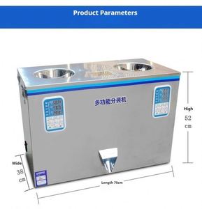 Machine de remplissage automatique REALMAX pour boissons, aliments, épices, farine et poudres, avec double tête vibrante de pesage et d'emballage - Product Image 2