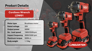 LDW01 Avvitatore a Impulsi a Batteria 20V di Grado Industriale con Motore Brushless per Uso Intensivo Riduzione Tariffaria Selezione Accessori Gratuita - Product Image 3