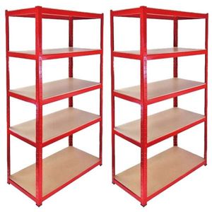 Boltless Metal <strong>Frame</strong> 5 Layer Warehouse Storage Rack Adjustable Shelf <strong>Stacking</strong> Racks Home Storage Shelving Garage Shelving - Product Image 2