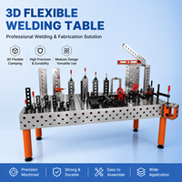 Table de soudage 3D robuste, plateforme de soudage en fonte flexible traitée au nitride pour travaux de soudage en atelier
