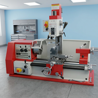 Tour à métaux combiné multifonctionnel horizontal robuste avec fonction de fraisage et de perçage, certifié CE KY450A/KY700A