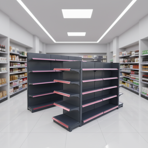 מדף תצוגה מתכתי GU JIU, מדף חנות, מתלה קמעונאי, מדפי סופרמרקט, מדפי אחסון, מדפים קלים - Product Image 1