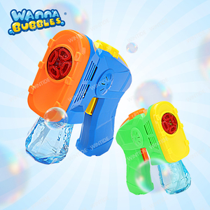 WANNA BUBBLES OEM/ODM Großhandel 4-Loch Mehrfarbiger Batteriebetriebener Seifenblasen-Blaster aus Kunststoff, Outdoor-Spielzeug Seifenblasenpistole - Product Image 5