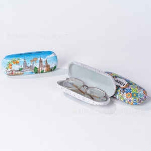 Estuches para Gafas Personalizados con Temática de Ciudades Europeas, Lisboa, Sevilla, Regalo Cultural de Resina, Estuche Rígido de Plástico de 3-5.9 Pulgadas con Diseño Impreso - Product Image 2
