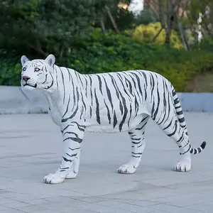 Amprime — statue d'animaux en résine, grande taille, décoration extérieure, parc de jardin, tigre, cheval, en fibre de verre, à vendre