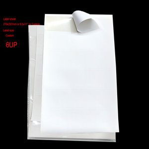 PP <span class=keywords><strong>PVC</strong></span> adesivo etichetta Laser stampante a getto d'inchiostro vinile bianco bianco lucido opaco adesivo per spedizione etichette di <span class=keywords><strong>carta</strong></span> - Product Image 6