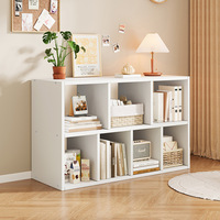 Meuble bas en bois personnalisable, armoire de rangement, bibliothèque, design moderne minimaliste, auto-assemblage, école, salon, bureau