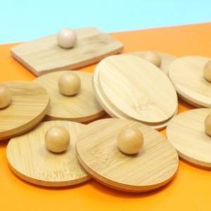 กล่องเก็บสำลีอเนกประสงค์ฝาไม้ไผ่ ทรงกลม/สี่เหลี่ยม สำหรับใส่สำลีแผ่น/สำลีก้าน ใช้ในครัวหรือใส่อาหารได้ - Product Image 3