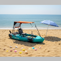 Nouveau Kayak de Pêche Modulaire Motorisé en Plastique de 2,74 m de Large, Facile à Ranger, avec Pédalier, Capacité 3 Personnes, Modèle 2026