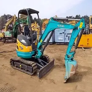 二手紧凑型久保田U20挖掘机，用于带推土机铲刀挖掘机的建筑机械