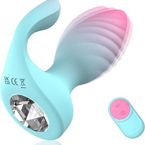 Remote Control Silicone <strong>Anal</strong> Butt Plug Vibrator-10 Vibration Modes <strong>100</strong>% Waterproof Adult Sex Toys for Women and Couples - Product Image 1