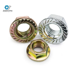 (Nhà Máy Giá thấp) mạ kẽm Hex mặt bích Nut với răng Pad chống trượt chống nới lỏng hoàn toàn ren nặng vít <span class=keywords><strong>cap</strong></span> - Product Image 4