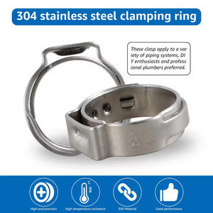 Abrazaderas de un solo oído de metal pulido de 100 piezas para mangueras hidráulicas y de combustible, clips en O para piezas de automóvil, anillos de sujeción de un solo oído para tuberías - Product Image 5