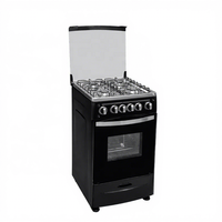 Four multifonctionnel autoportant avec cuisinière à gaz 2 en 1, appareils de cuisine multifonctionnels, cuisinière à gaz avec four