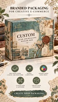Boîte d'expédition personnalisée en carton ondulé E-Flute brillant pour emballage d'abonnement e-commerce