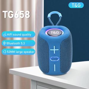T & G ลำโพงบลูทูธแบบพกพา <span class=keywords><strong>TG658</strong></span> TWS 1200mAh กันน้ำคอลัมน์เบสขนาดเล็ก AUX TF BT ลำโพงซาวด์บาร์ - Product Image 6