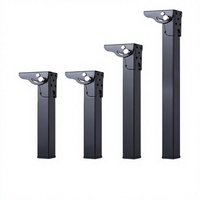 Pieds de lit pliables en acier au carbone, pieds de table basse, pieds de canapé, pieds de table pliants invisibles, pour camping en extérieur
