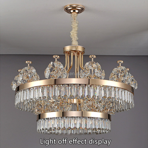 Lampadario a Sospensione di Lusso per Soggiorno Lampada di Cristallo per Uso Domestico Lampada da <span class=keywords><strong>Camera</strong></span> da Letto Lampadario di Cristallo - Product Image 2