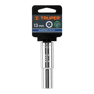 BOX 6 Douille longue de 13 mm, 6 points, entraînement 1/2 po, TRUPER - Product Image 4